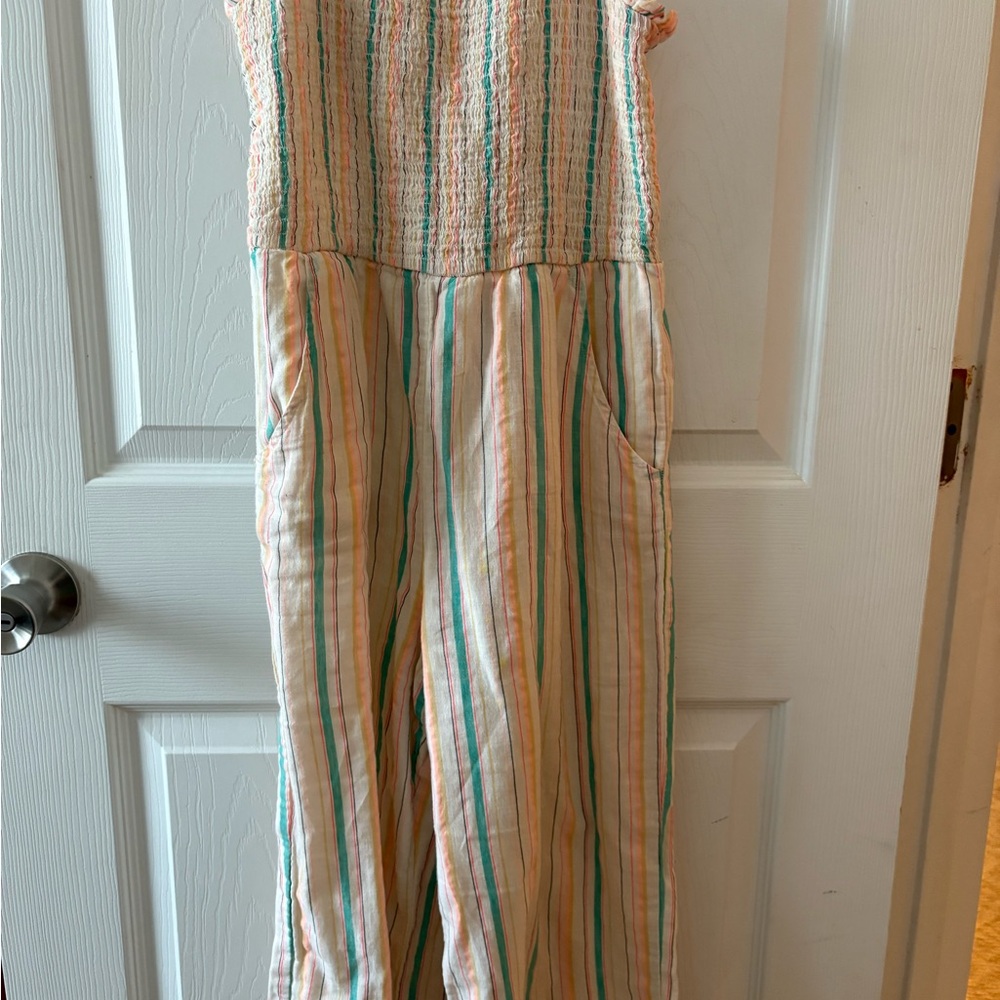 Cat & Jack Pastel Striped Kids One Piece